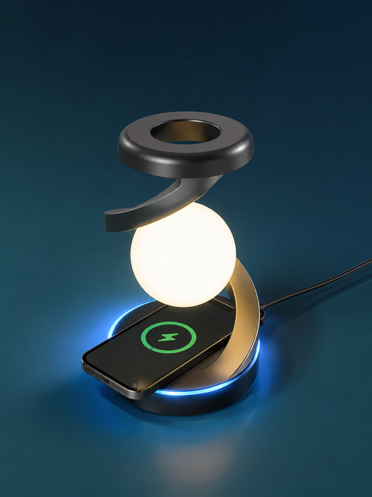 Pametna namizna luč z wireless charging funkcijo